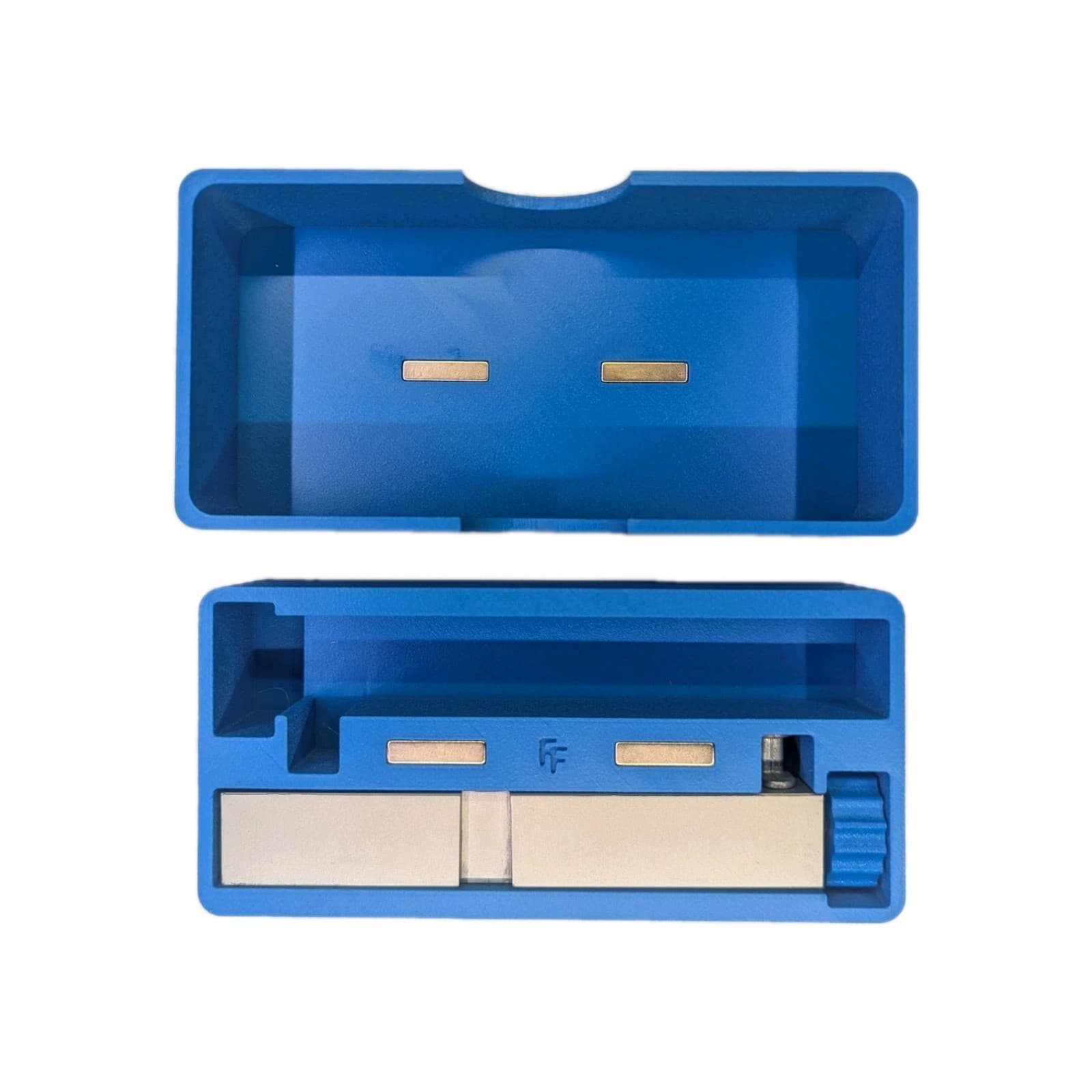 Dillon Precision Powder Bar Box — Two Bars With Knob And Magnetic Closure